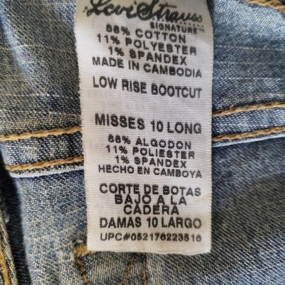 Levi Strauss Signature - Stretch - Low Rise Bootcut - Misses 10 Long - Picture 4 of 10